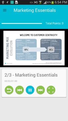 Capture d'écran de l'application Apprendre le marketing numérique - #3
