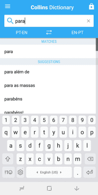 Capture d'écran de l'application EnglishPortuguese Mini Dictionary - #2