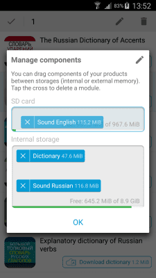 Capture d'écran de l'application XXI Century Dictionaries - #5
