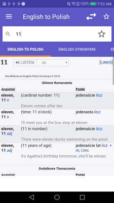 Capture d'écran de l'application Dictionnaire anglais-russe à WordReference - #1