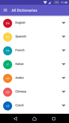 Capture d'écran de l'application Dictionnaire anglais-russe à WordReference - #4
