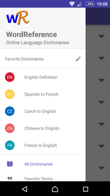 Capture d'écran de l'application Dictionnaire anglais-russe à WordReference - #5