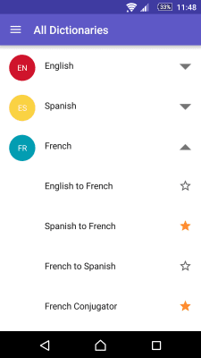 Capture d'écran de l'application Dictionnaire anglais-russe à WordReference - #8