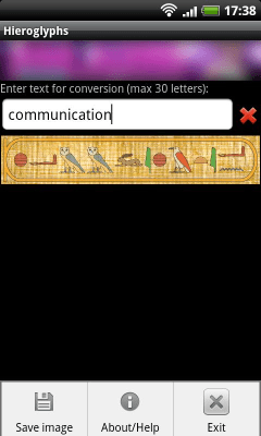 Capture d'écran de l'application Hieroglyphs - #2