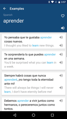 Capture d'écran de l'application Bravolol Spanish English Dictionary - #2