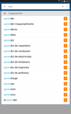 Capture d'écran de l'application Bravolol Spanish English Dictionary - #8