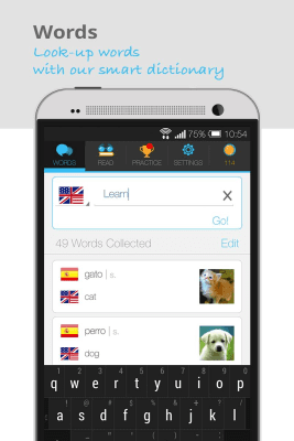 Capture d'écran de l'application Lingua.ly - Apprenez l'anglais ! - #1