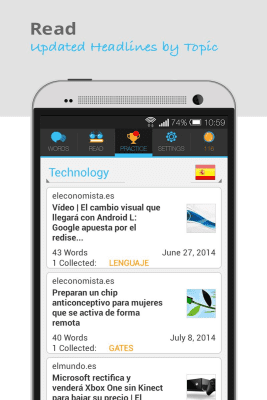 Capture d'écran de l'application Lingua.ly - Apprenez l'anglais ! - #4