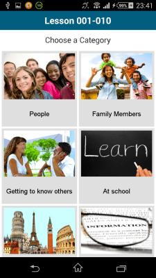 Capture d'écran de l'application Espagnol 50 langues - #3