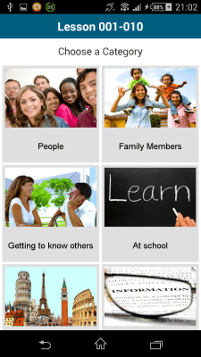 Capture d'écran de l'application Danois 50 langues - #3