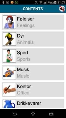 Capture d'écran de l'application Danois 50 langues - #6