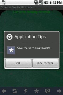 Capture d'écran de l'application Spanish Verbs Pro Edition - #2