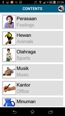 Capture d'écran de l'application Indonésien 50 langues - #7