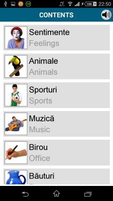 Capture d'écran de l'application Romanian 50 languages - #6