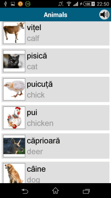 Capture d'écran de l'application Romanian 50 languages - #7