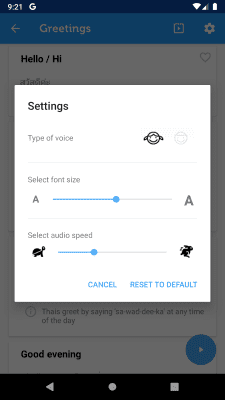 Capture d'écran de l'application Learn Thai - Phrasebook - #4