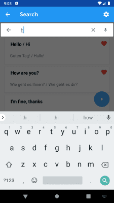 Capture d'écran de l'application Learn German Phrasebook - #7