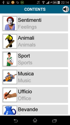 Capture d'écran de l'application Italien 50 langues - #7