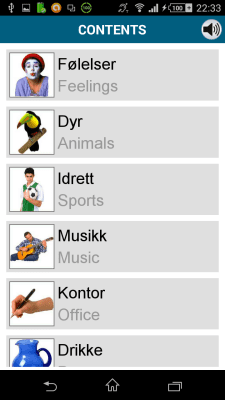 Capture d'écran de l'application Norvégien 50 langues - #6