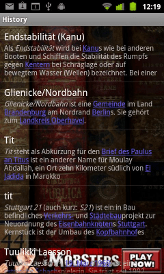 Capture d'écran de l'application Wiki Droyd - #6