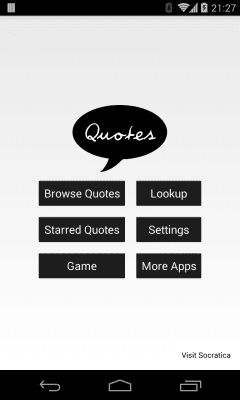 Capture d'écran de l'application Quotes - #1