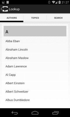 Capture d'écran de l'application Quotes - #3