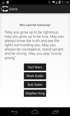 Capture d'écran de l'application Quotes - #5