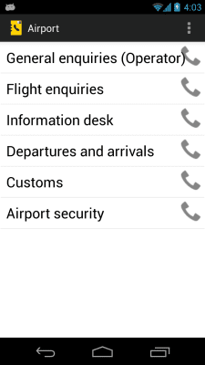 Capture d'écran de l'application Qatar Phone Directory - #2