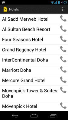 Capture d'écran de l'application Qatar Phone Directory - #4