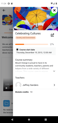 Capture d'écran de l'application Moodle - #3