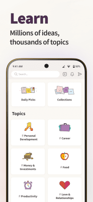 Capture d'écran de l'application Deepstash - #3