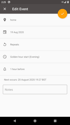 Capture d'écran de l'application Sun Position and Sunrise Demo - #5