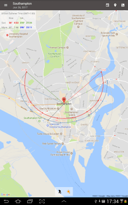 Capture d'écran de l'application Sun Position and Sunrise Demo - #10