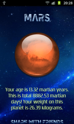 Capture d'écran de l'application Solar System Calculator - #5