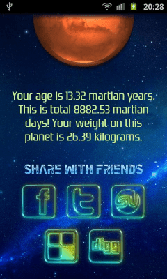 Capture d'écran de l'application Solar System Calculator - #6