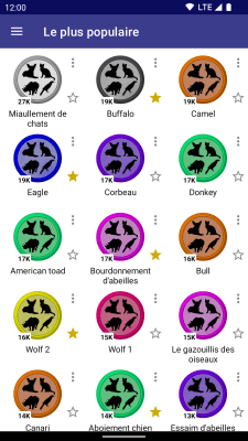 Capture d'écran de l'application Animals Soundboard - #3