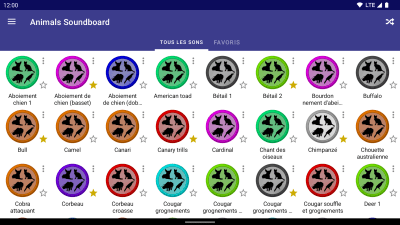 Capture d'écran de l'application Animals Soundboard - #5