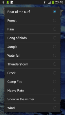 Capture d'écran de l'application Sons de la nature : relaxation - #7