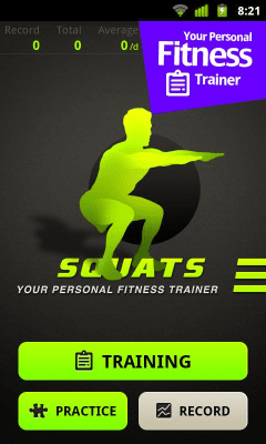 Capture d'écran de l'application Squats Workout - #1