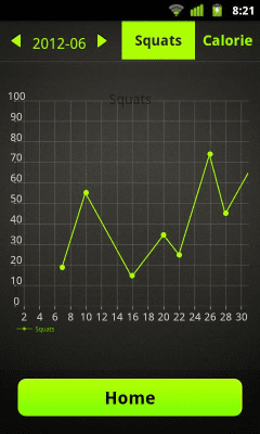 Capture d'écran de l'application Squats Workout - #7