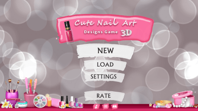 Capture d'écran de l'application Cute Nail Art Designs Game 3D - #7