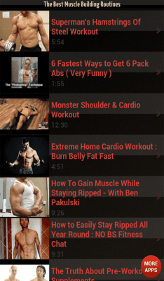 Capture d'écran de l'application Les meilleurs exercices musculaires - #2