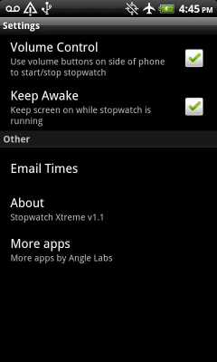 Capture d'écran de l'application Chronomètre Xtreme - #2
