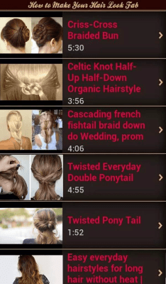 Capture d'écran de l'application Comment rendre les cheveux beaux - #2