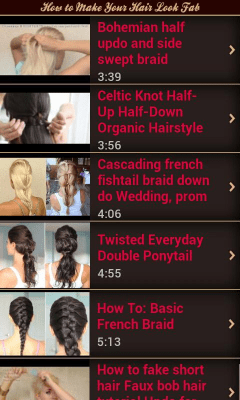 Capture d'écran de l'application Comment rendre les cheveux beaux - #4