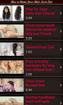 Capture d'écran de l'application Comment rendre les cheveux beaux - #5