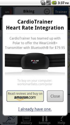 Capture d'écran de l'application CardioTrainer - #8