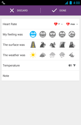 Capture d'écran de l'application Runtastic Pedometer - #7