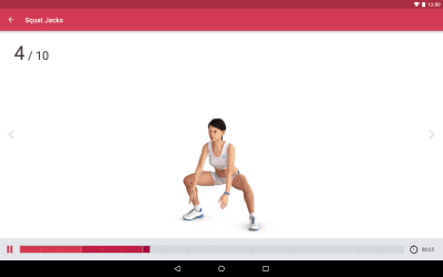 Capture d'écran de l'application Runtastic Leg Trainer Jambes - #7