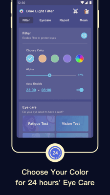 Capture d'écran de l'application Blue Light Filter - night mode - #3